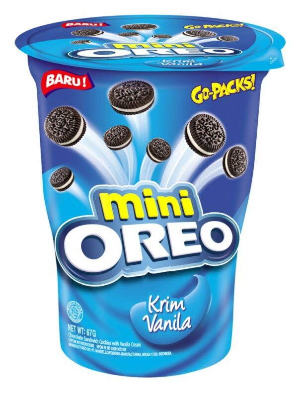 Oreo Mini Cream-Filled Vanilla Sandwich Biscuits (67g)