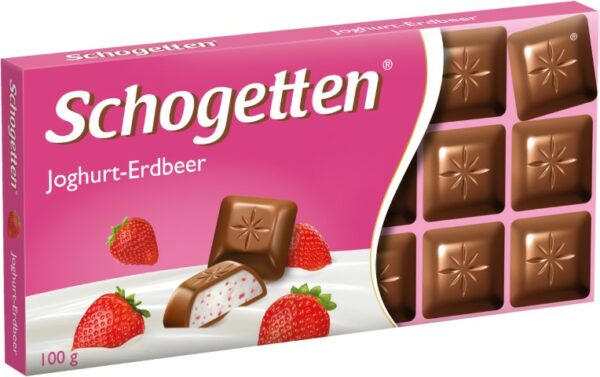 Chocolate yoghurt-strawberry 100g