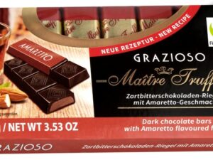 Grazioso dark chocolate with amaretto cream filling 100g (8x12,5g)