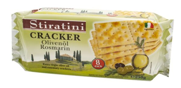 Crackers with olive oil & rosemary 250g