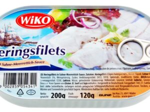 Herring fillets in horseradish sauce 200g