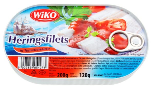 Herring fillets in tomato sauce 200g