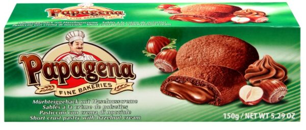 Biscuits with hazelnut filling 150g