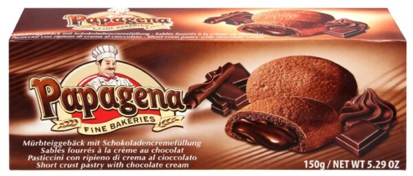 Biscuits with chocolate filling 150g