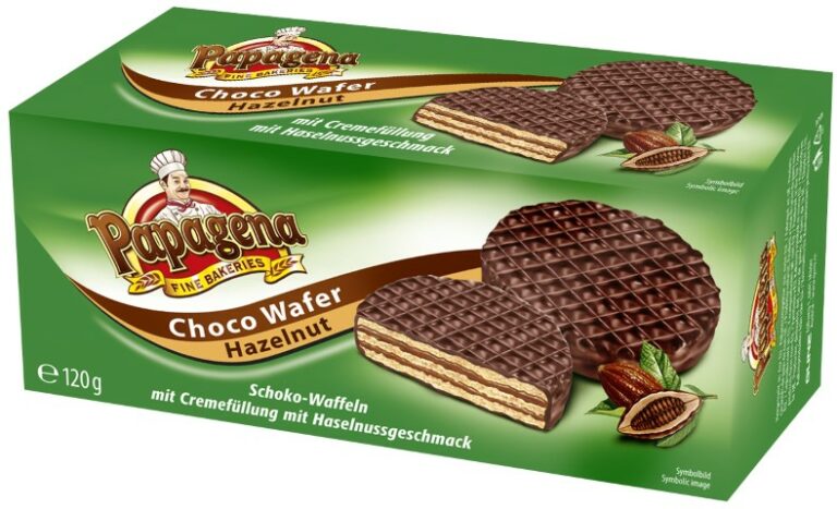 Chocolate Wafers With Hazelnut Flavoured Cream Filling 120g