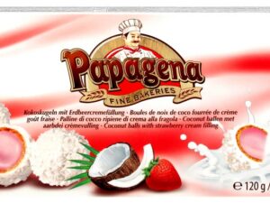 Waferballs with strawberry cream filling 120g