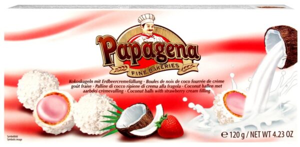 Waferballs with strawberry cream filling 120g