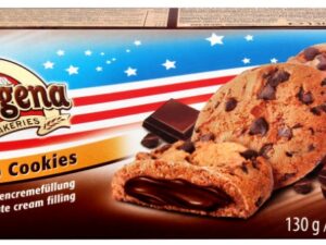 Choco Chip Cookies with chocolate cream filling 130g