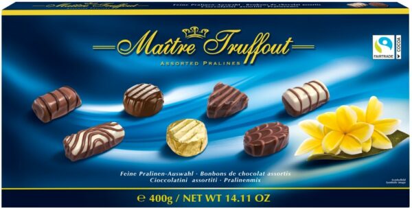 Assorted pralines blue 400g