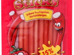 Strawberry flavoured candy with filling 85g
