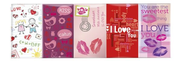 I love you milk chocolate 5x15g
