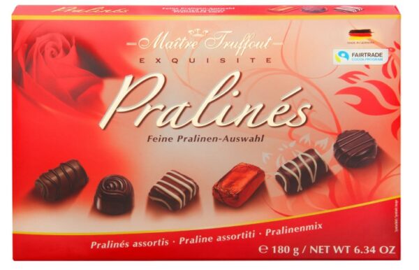Assorted pralines red 180g