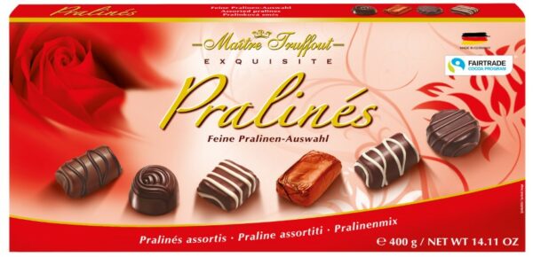 Assorted pralines red 400g