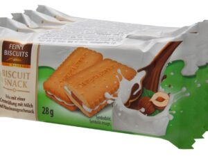 Biscuit sandwich with milk and hazelnut cream filling 5x28g