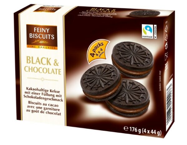 Cookies black & chocolate 176g