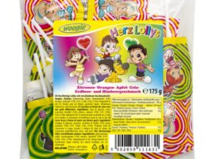 Heart shaped lollies 175g