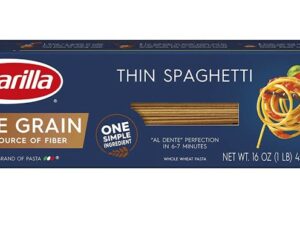 Barilla Whole Grain Pasta Thin Spaghetti 454 Gm