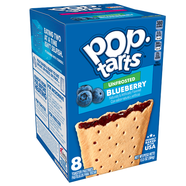Kell Pop‐Tarts Unfrosted Blueberry 13.5 Oz