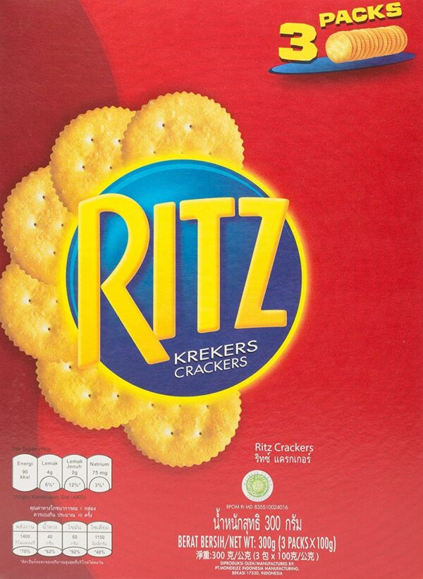 Ritz Crackers ‐ 3 Pack (3 x 100 Gm)
