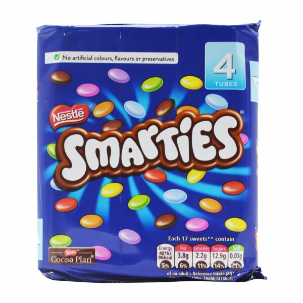 Smarties 4 Tubes Pack 152 Gm