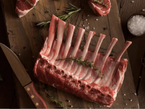 Australian Rack of Lamb Cap Off Frenched Approx 1 Kgs IVP (Rate per kg)