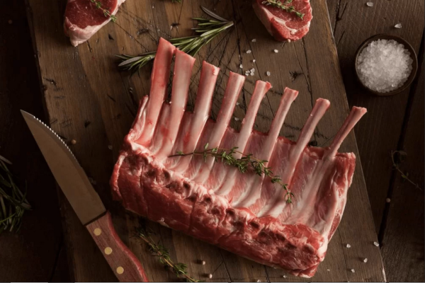 Australian Rack of Lamb Cap Off Frenched Approx 1 Kgs IVP (Rate per kg)