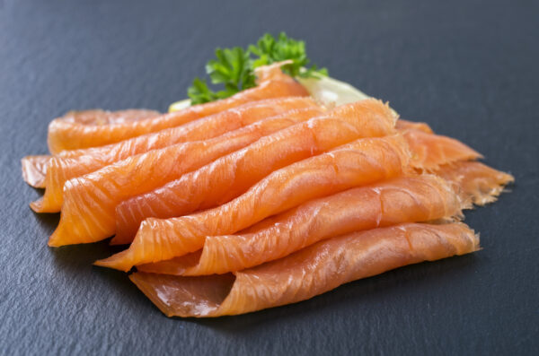 Salmon Smoked Pre‐Sliced (Rate per kg) Approx 1.400 Kgs to 1.800 Kgs