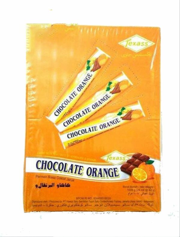 Texass Chocolate Orange Candy 24 Rolls