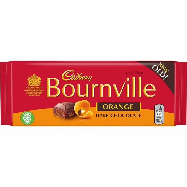 Bournville Classic orange Dark Chocolate 180G
