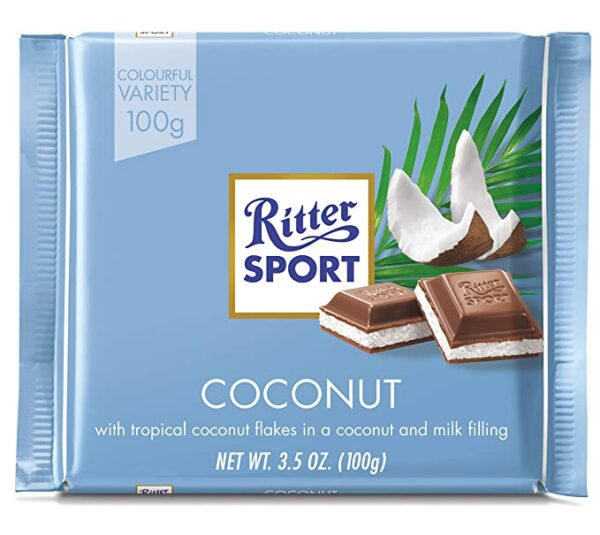 Ritter Sport Coconut Chocolate 100gm