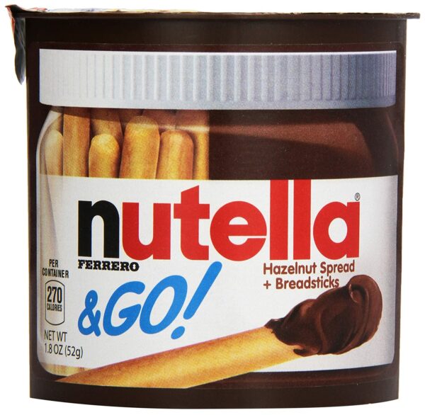 Nutella & Go Hazelnut Spread & Malted Bread Sticks, 52gm