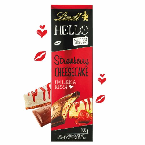 Lindt Hello Strawberry Cheesecake 100gm