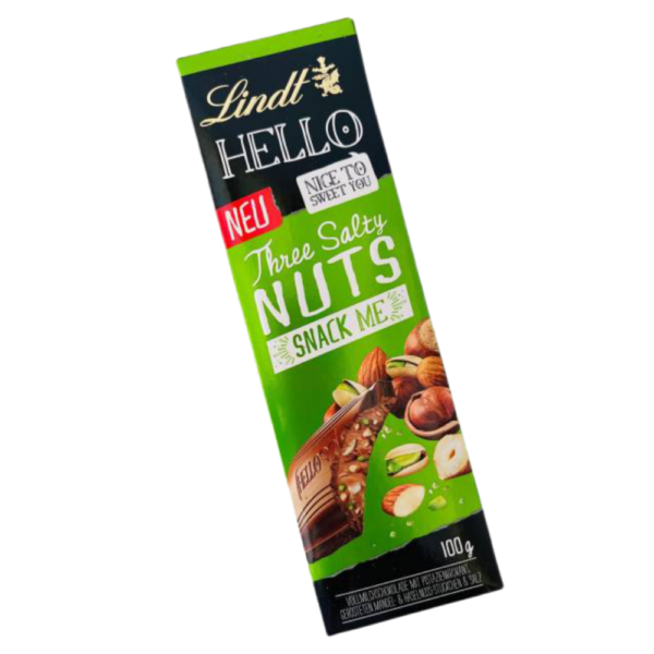Lindt Hello Three Salty Nuts 100gm