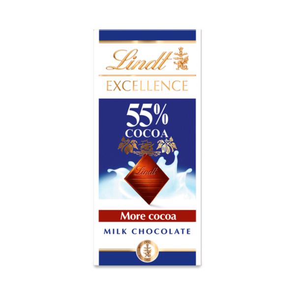 Lindt 55% Milk Chocolate 100gm