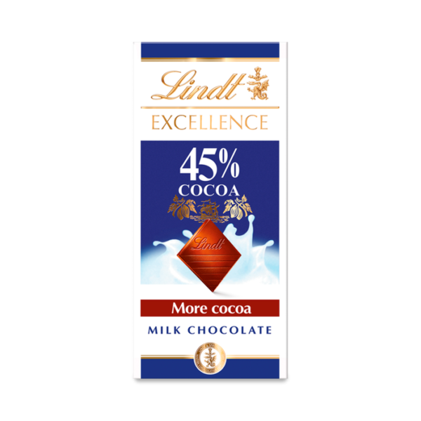 Lindt 45% Milk Chocolate 100gm
