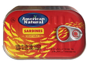 American Natural Sardines In Vegetable Oil