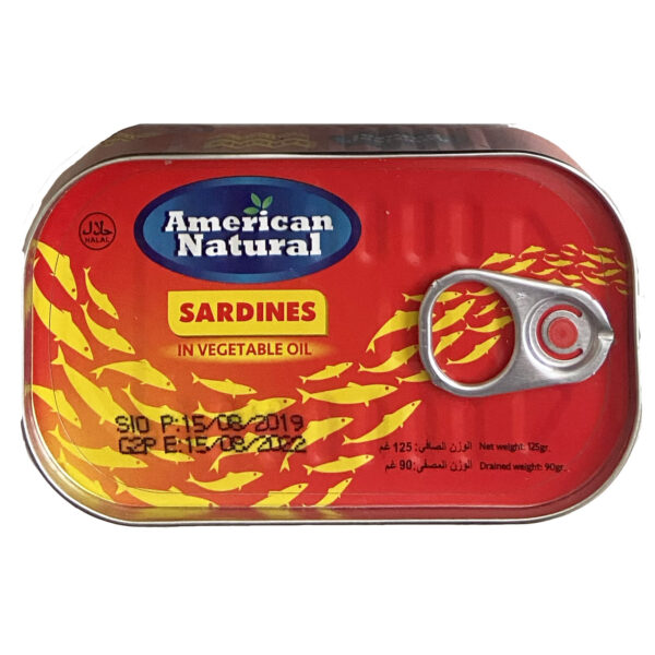 American Natural Sardines In Vegetable Oil
