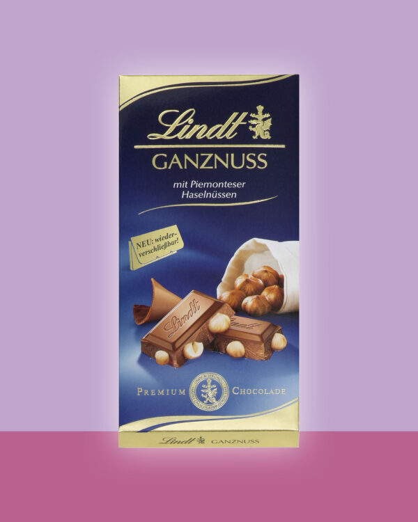 Lindt Ganznuss(Wholenut)with Freshly Roasted Hazelnuts 100gm