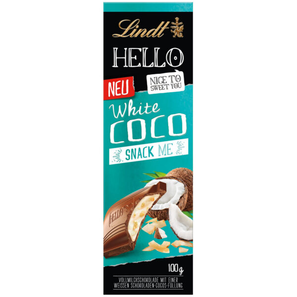 Lindt Hello Crunchy Coconut 100gm
