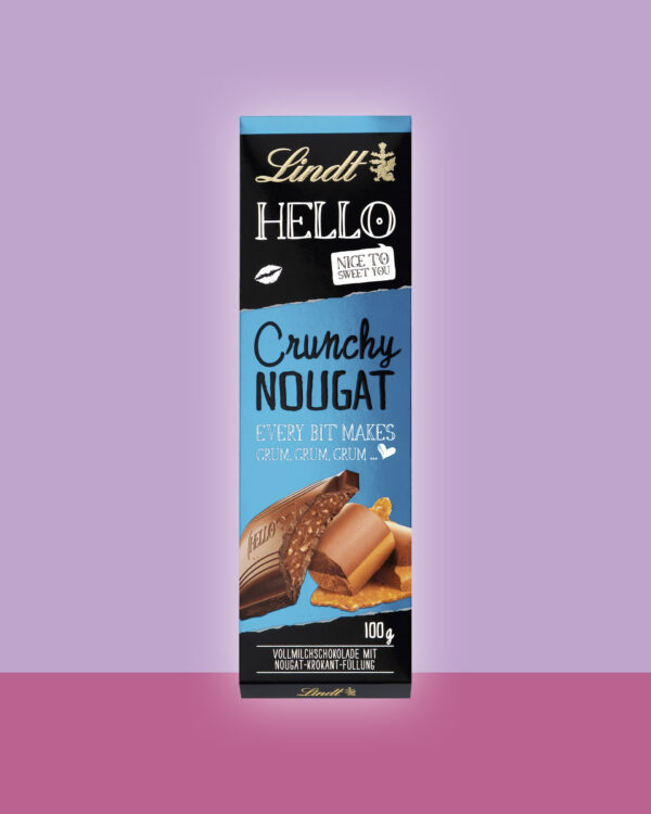 Lindt Hello Crunchy Nougat 100gm