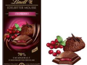 Lindt Edelbitter Mousse Cranberry 140gm