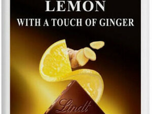 Lindt Excellence Lemon with a Touch of Ginger Dark Chocolate 100 g